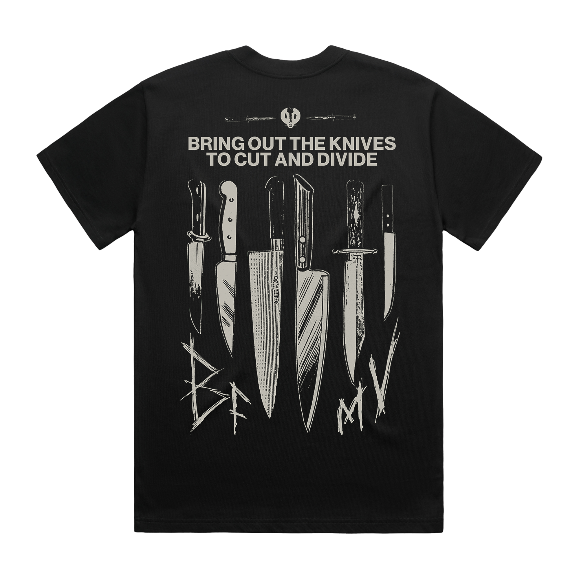 Bring Out The Knives Black Tee Bullet For My Valentine The Official