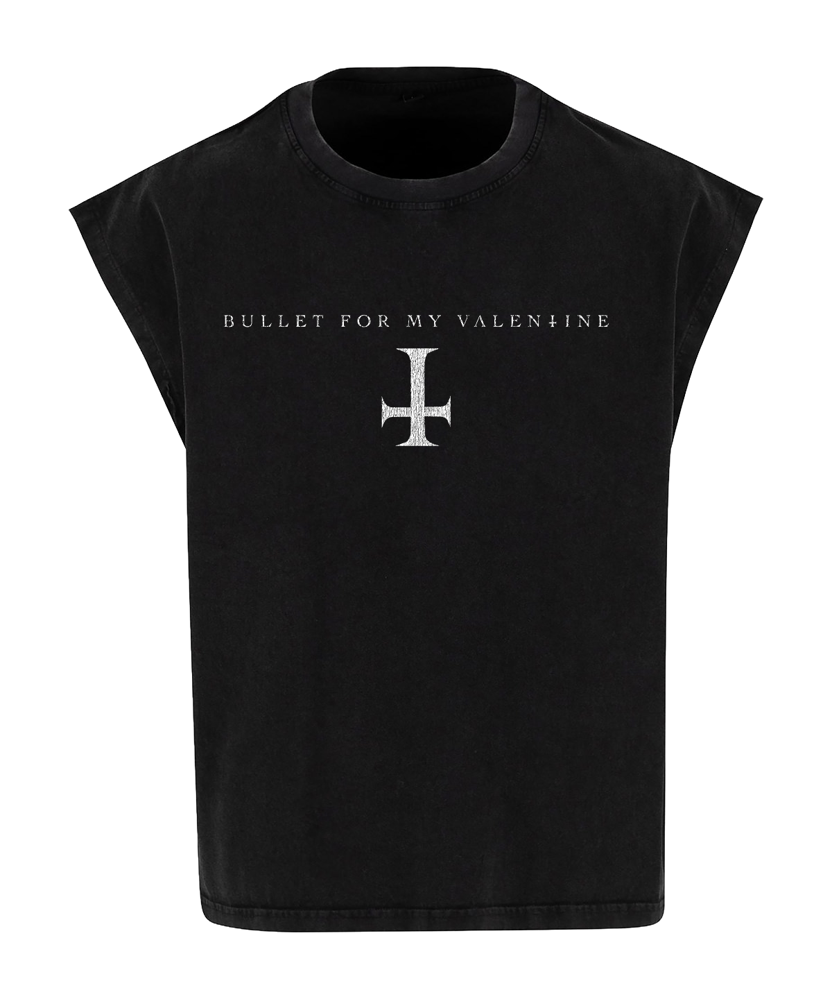 Social Apocalypse | Cross Logo Black Sleeveless T-Shirt