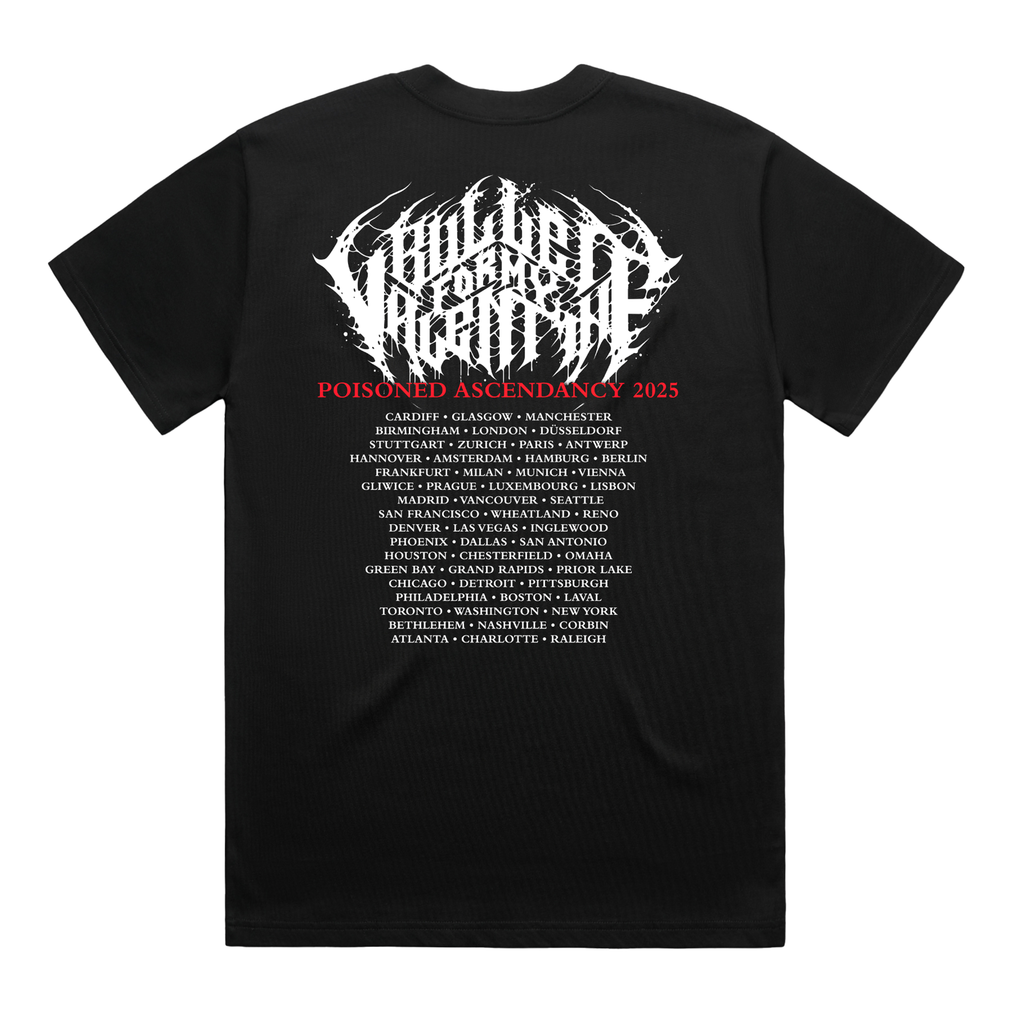 Through The Door Black T-Shirt – Bullet For My Valentine