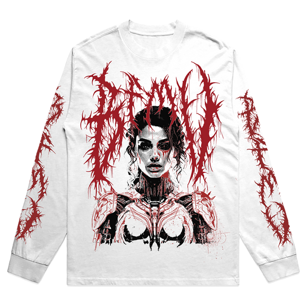 Woman White Longsleeve T-Shirt – Bullet For My Valentine