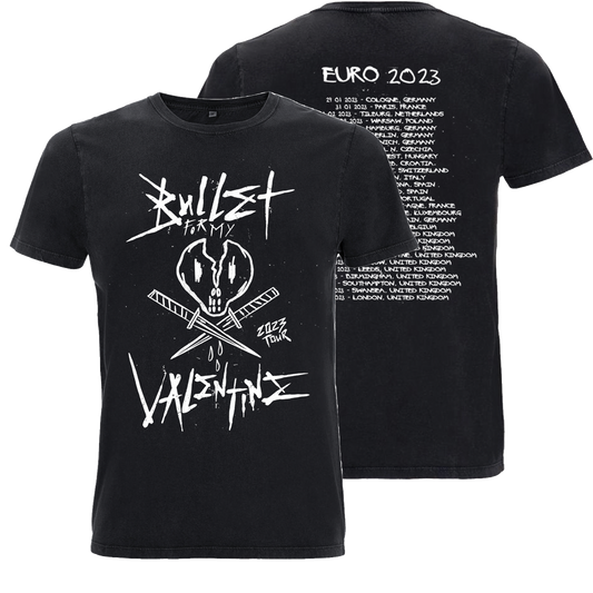 Bullet 2023 EU UK Tour Black Tee