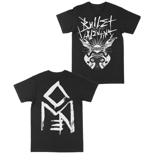 Bullet Omen Skull Black Tee