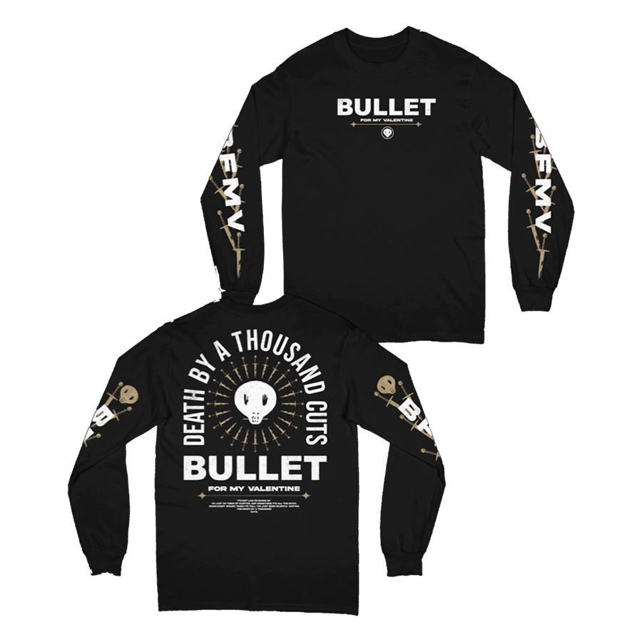 Thousand Bullets Black Longsleeve Tee | Bullet For My Valentine | The ...